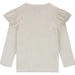 Sweet Petit peuter shirt Meave lange mouwen effen beige