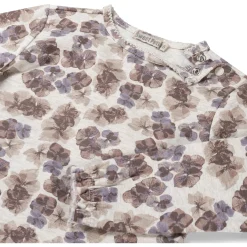 Sweet petit peuter shirt Lin lange mouwen bloemen multi
