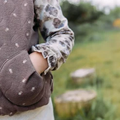 Sweet petit peuter shirt Lin lange mouwen bloemen multi