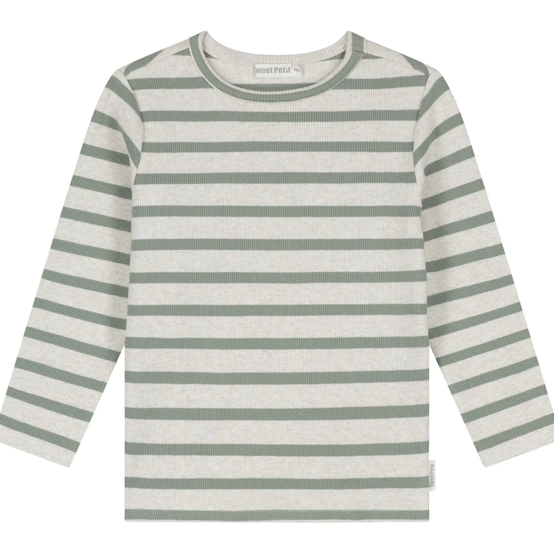 Sweet Petit peuter shirt lange mouwen strepen groen