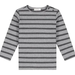 Sweet Petit peuter shirt Mees lange mouwen strepen grijs
