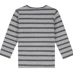 Sweet Petit peuter shirt Mees lange mouwen strepen grijs