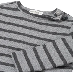 Sweet Petit peuter shirt Mees lange mouwen strepen grijs