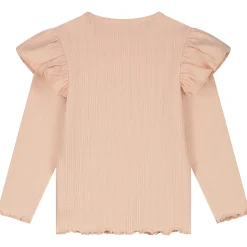 Sweet Petit peuter shirt Meave lange mouwen effen roze