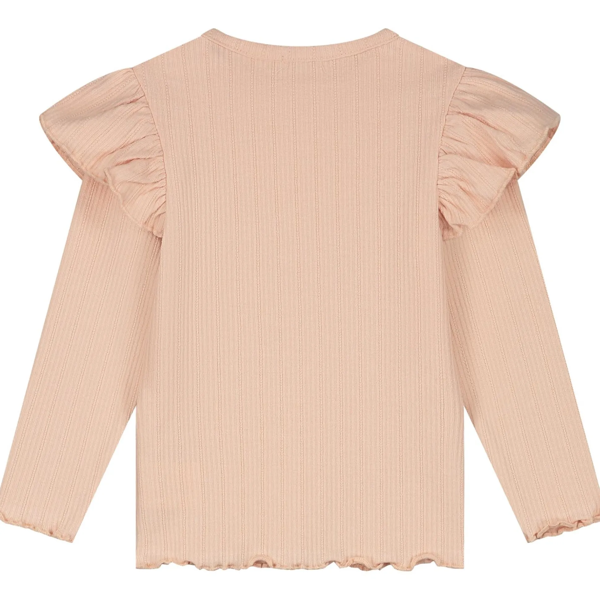 Sweet Petit peuter shirt Meave lange mouwen effen roze