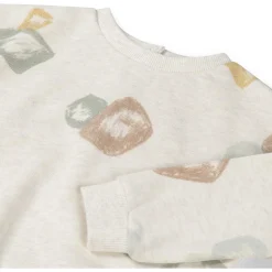 Sweet Petit peuter sweater lange mouwen all over print beige