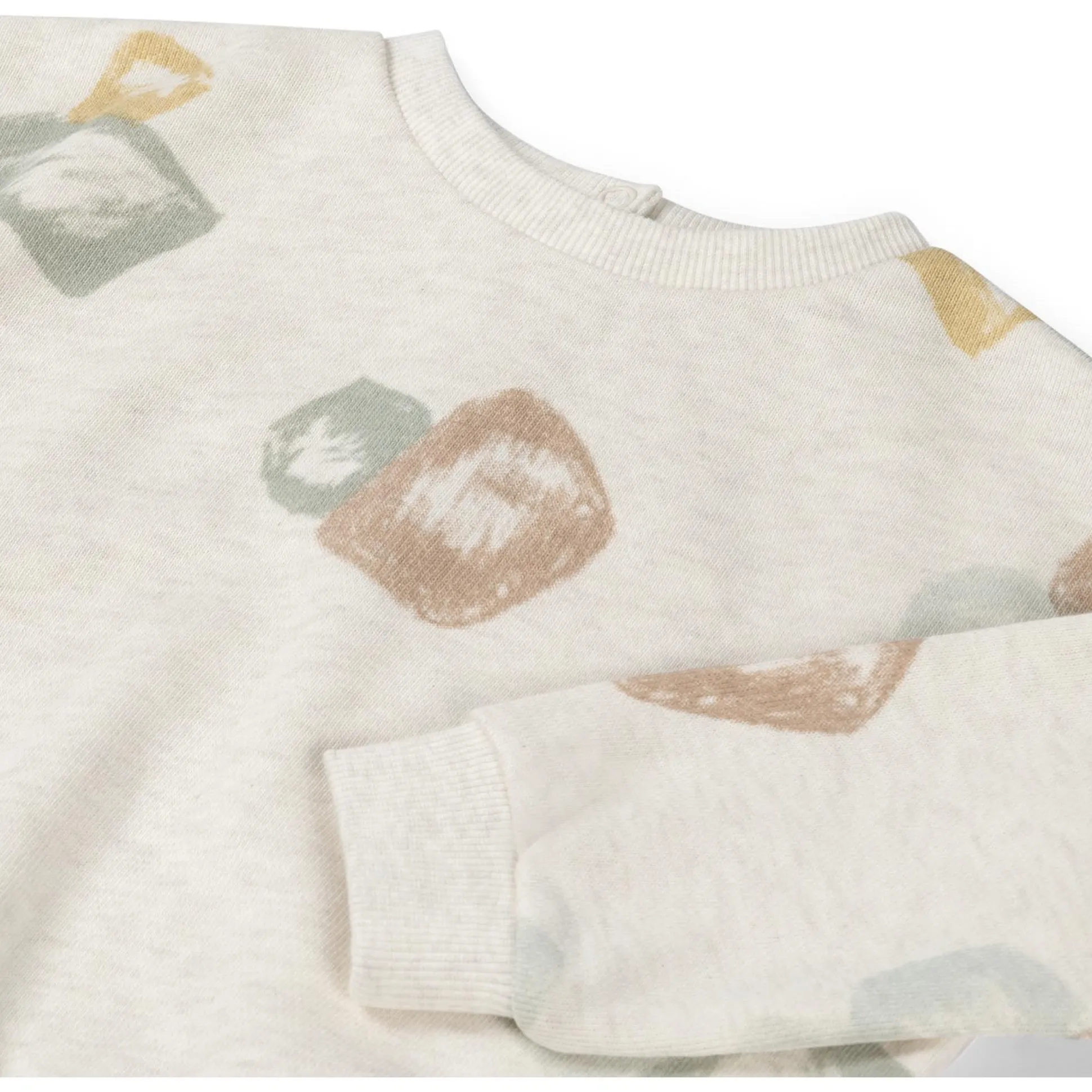 Sweet Petit peuter sweater lange mouwen all over print beige