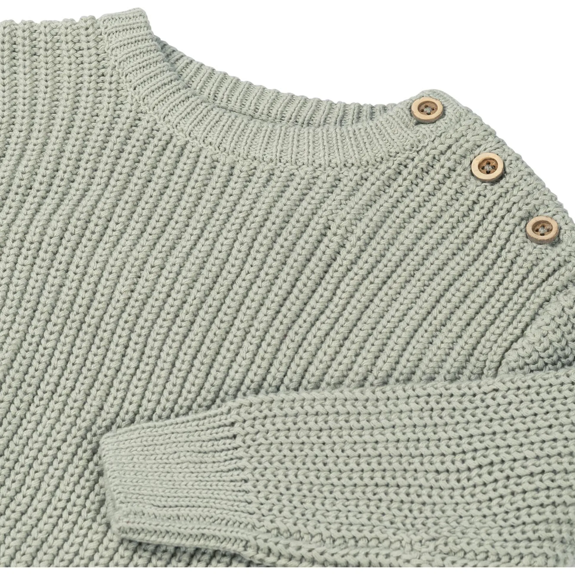 Sweet Petit peuter trui lange mouwen effen groen