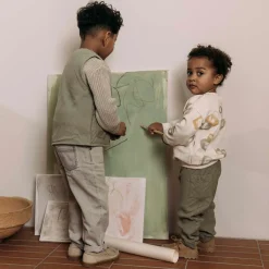 Sweet Petit peuter trui lange mouwen effen groen