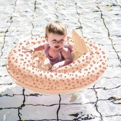 Swim Essentials zwemzitje panter 0-1 jaar Blossom Pink