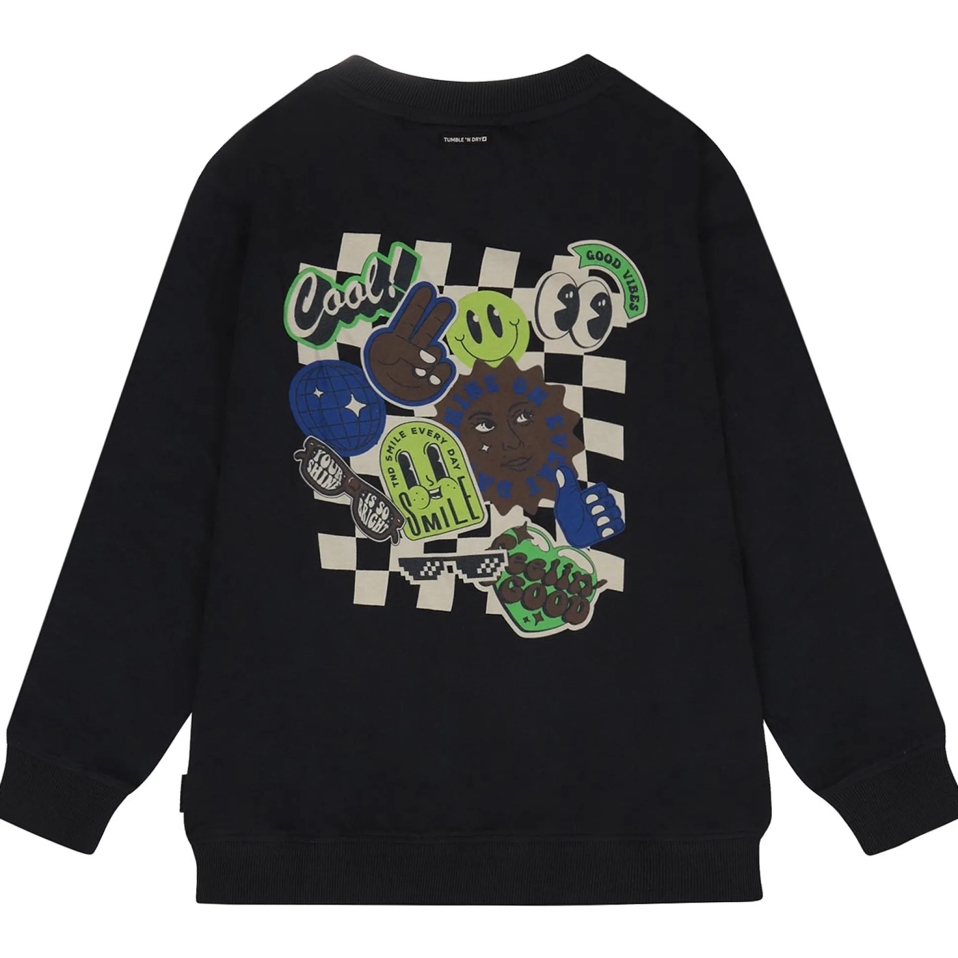 Tumble 'N Dry peuter sweater lange mouwen printopdruk blauw