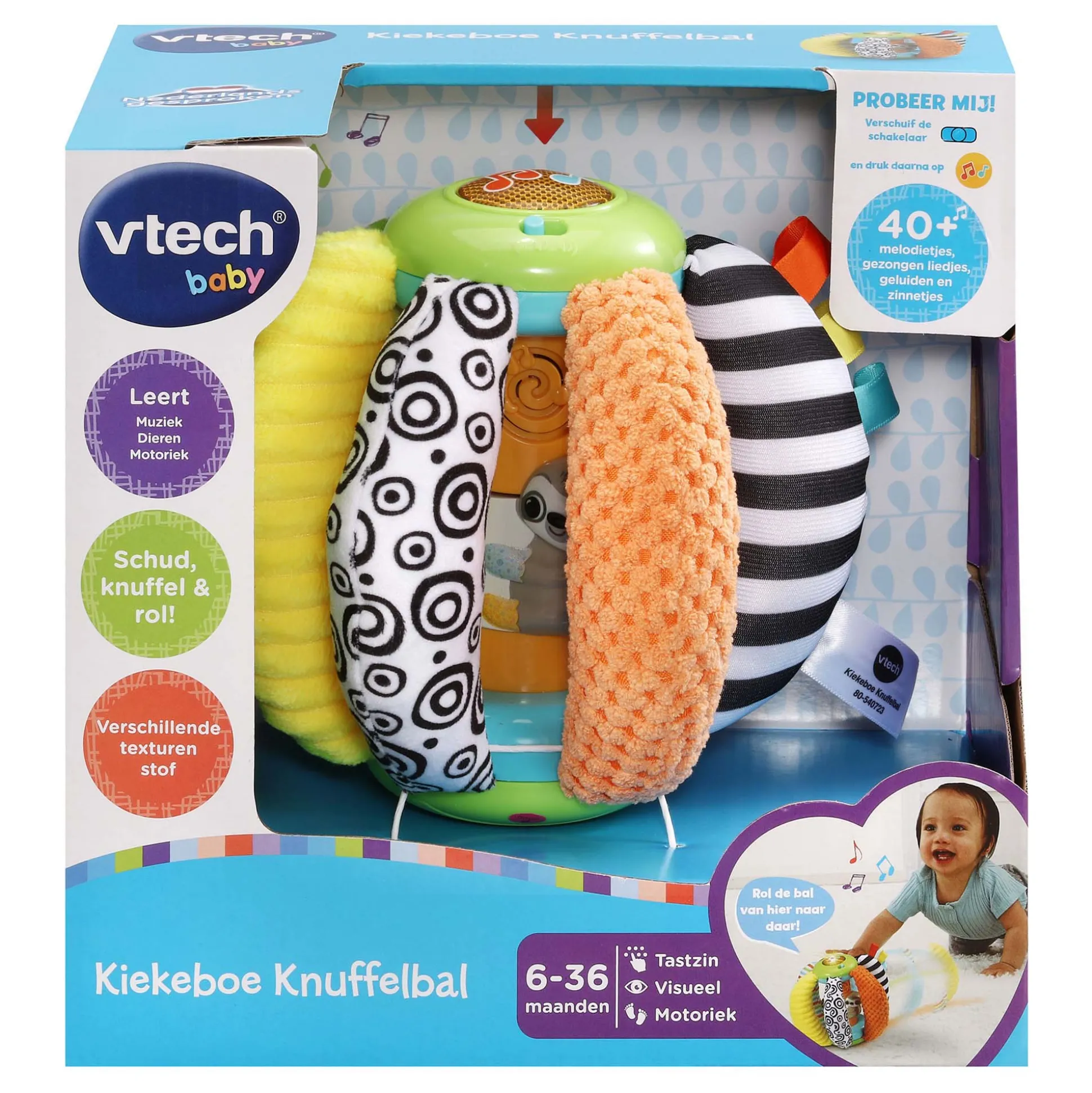 Vtech kiekeboe knuffelbal Multi
