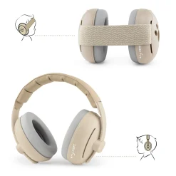 Zazu gehoorbeschermers baby & junior taupe