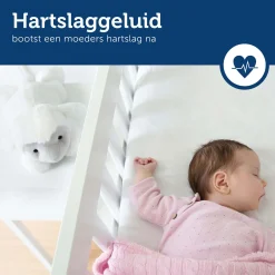 Zazu hartslagknuffel Heartbeat Liz wit