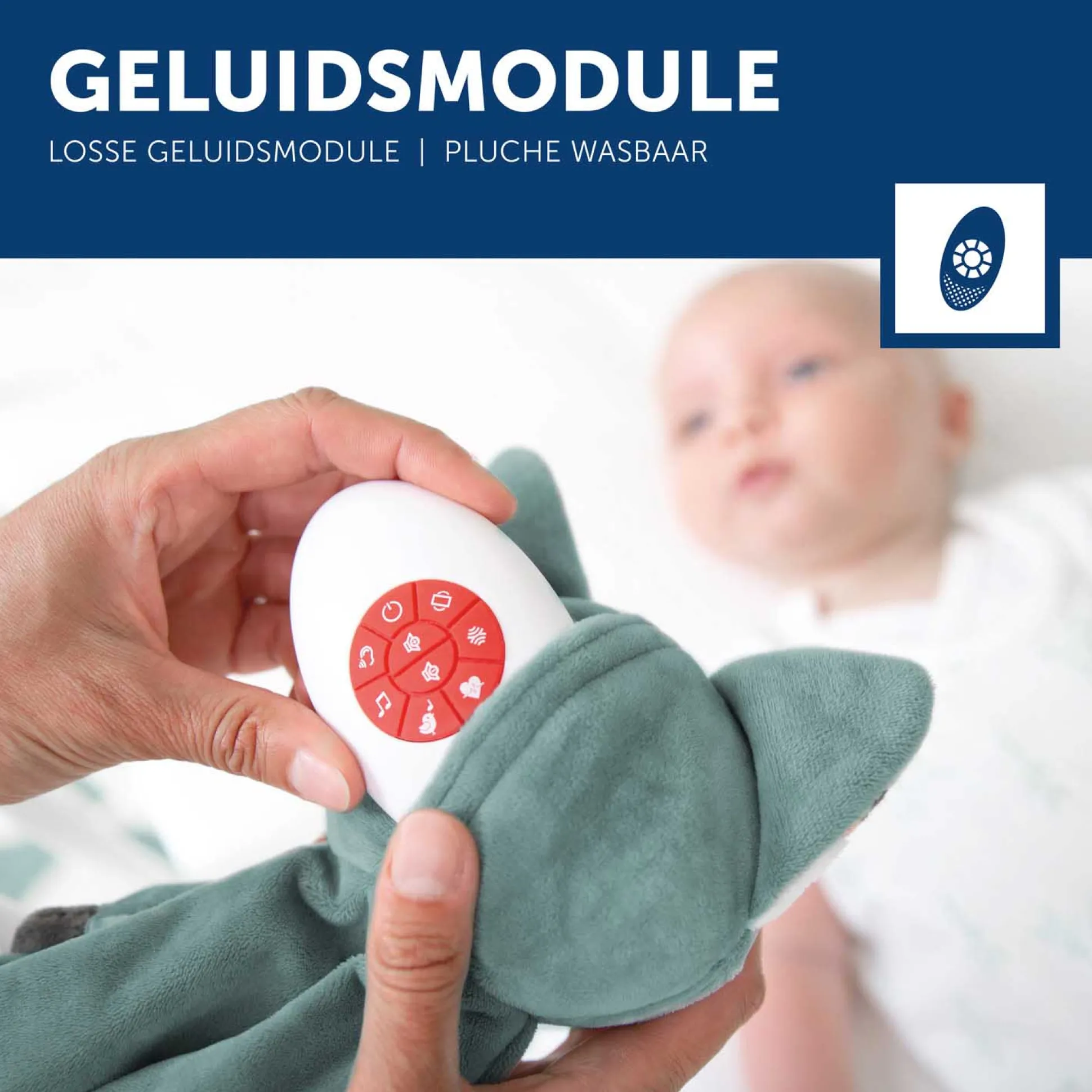 Zazu Knuffeldoekje Comforter Felix the Fox groen