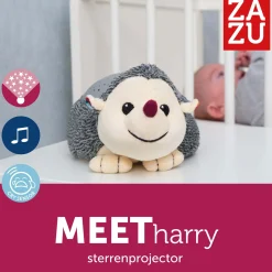 Zazu muziek projector harry de egel grijs