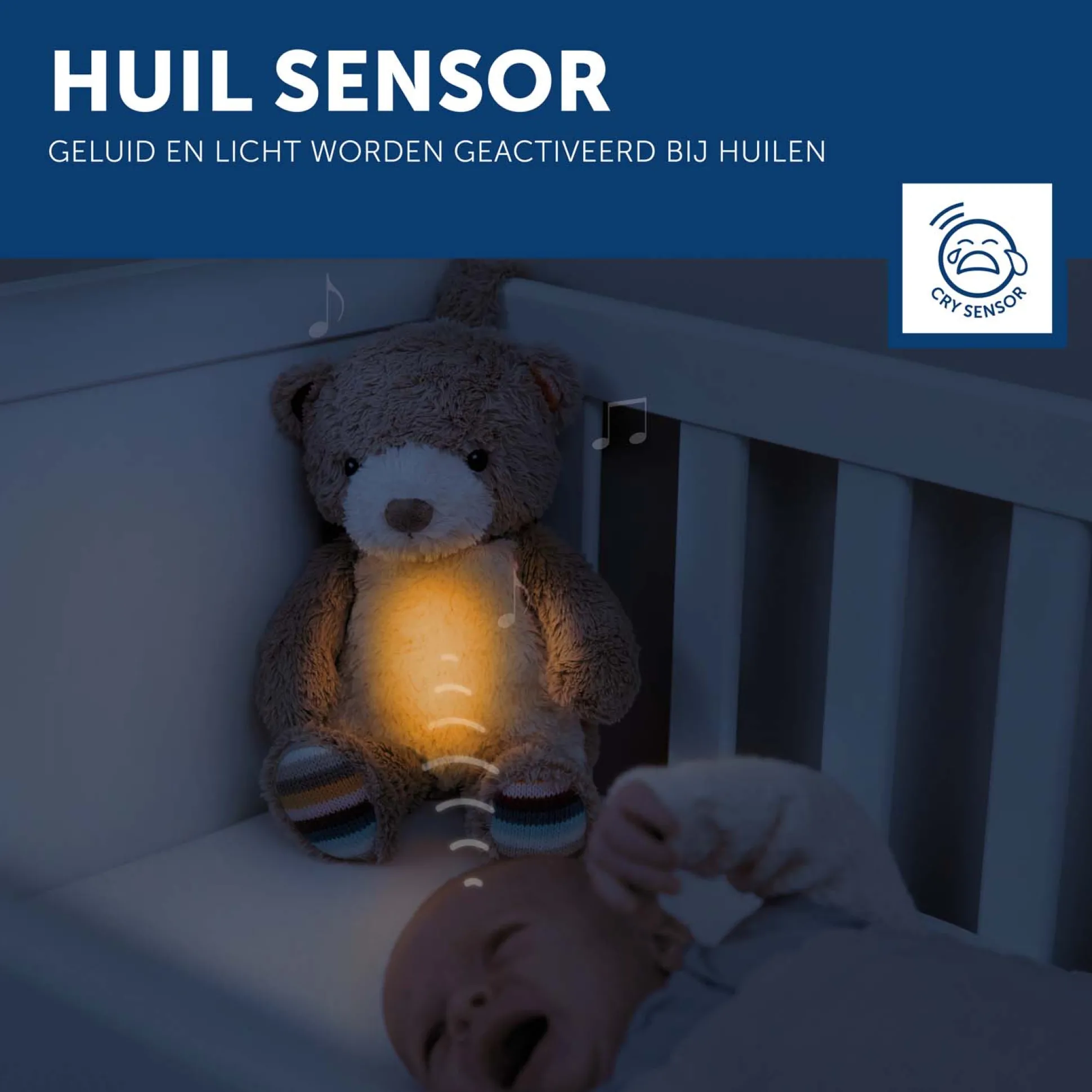 Zazu slaapknuffel bruno de beer grijs