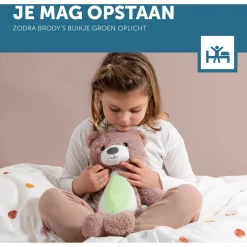 Zazu slaaptrainer Brody de beer roze
