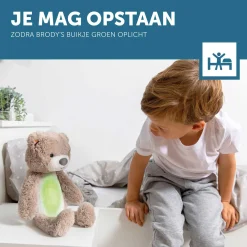 Zazu slaaptrainer Brody de beer taupe