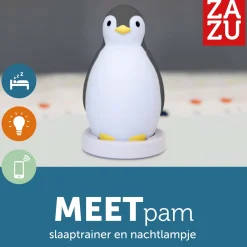 Zazu slaaptrainer nachtlamp met muziek Pam grijs grijs