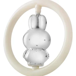 Zilverstad rammelaar nijntje in ring Silver