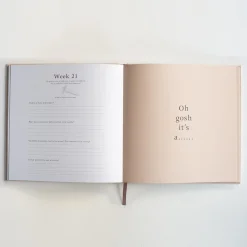 Zwangerschapsdagboek Beigebrown