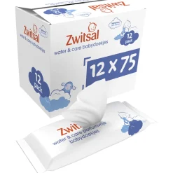 Zwitsal Water & Care Babydoekjes (12x75 stuks)